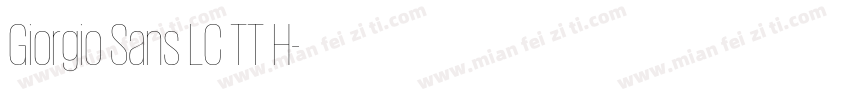 Giorgio Sans LC TT H字体转换